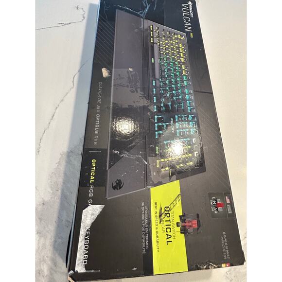Roccat Vulcan Pro Optical RGB Mechanical Gaming Keyboard Open Box Unused - Picture 6 of 10